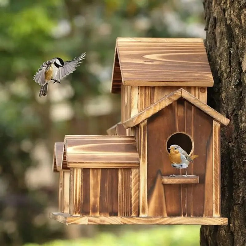 Handmade Waterproof Wooden Birdhouse