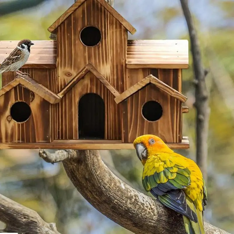 Handmade Waterproof Wooden Birdhouse